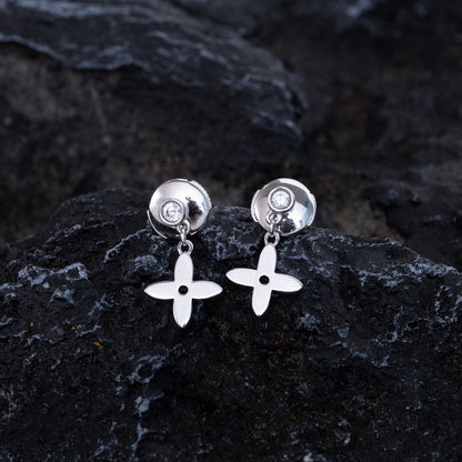 [Max Jewelry ]VIDYLLE SILVER DIAMOND MINI DROP EARRINGS