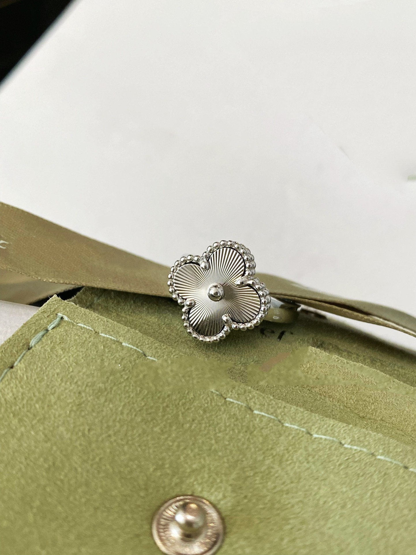 [Max Jewelry ]CLOVER SILVER RING