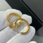 [Plus&Max]LOVE DIAMOND GOLD HOOP EARRINGS