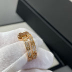 [Plus&Max]LOVE DIAMOND PINK GOLD HOOP EARRINGS