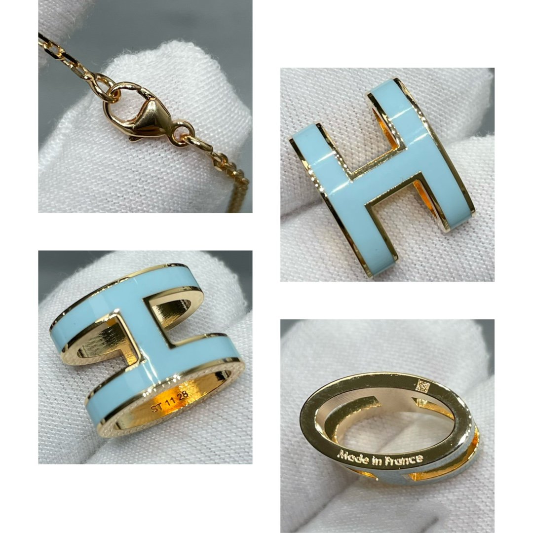[Max Jewelry ]POP H SKY BLUE NECKLACE