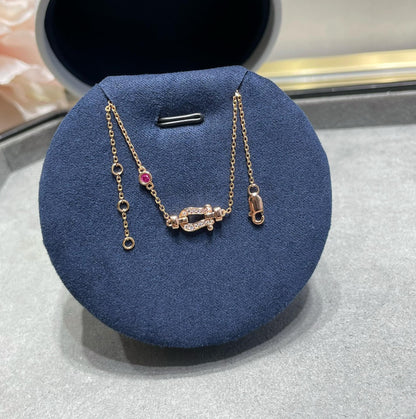 [Max Jewelry ]FORCE 10 DIAMOND CHAIN LINK PINK GOLD BRACELET