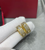 [Plus&Max]LOVE 5.5MM DIAMOND PAVED EARRINGS