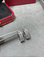 [Plus&Max]LOVE 5.5MM DIAMOND PAVED EARRINGS
