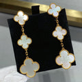 [Plus&Max]CLOVER MOP 3 MOTIFS GOLD EARRINGS
