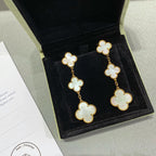 [Plus&Max]CLOVER MOP 3 MOTIFS GOLD EARRINGS