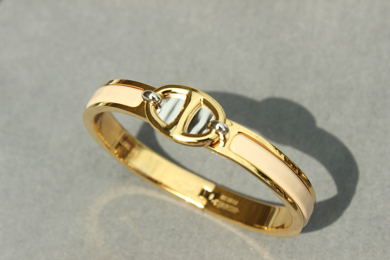 [Max Jewelry ]CLIC CHAINE GOLD BRACELET