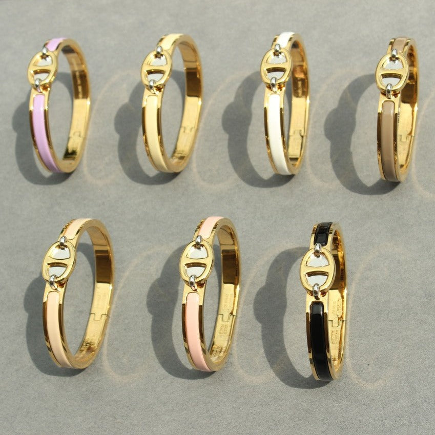 [Max Jewelry ]CLIC CHAINE GOLD BRACELET