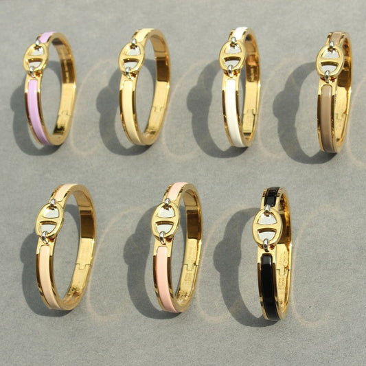 [Max Jewelry ]CLIC CHAINE GOLD BRACELET