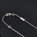 [Plus&Max]CLOVER PIETERSITE SILVER LONG NECKLACE