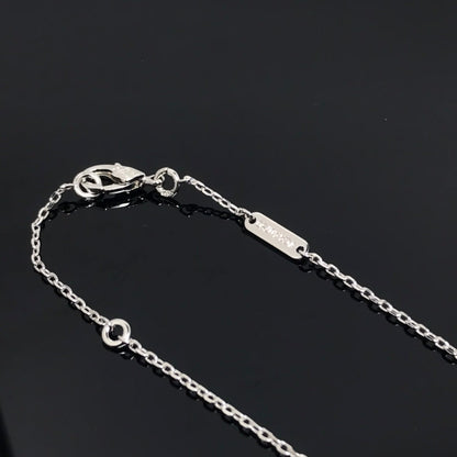 [Max Jewelry ]CLOVER PIETERSITE SILVER LONG NECKLACE