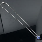 [Plus&Max]CLOVER PIETERSITE SILVER LONG NECKLACE