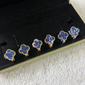 [Plus&Max]CLOVER PIETERSITE MEDIUM STUD EARRINGS