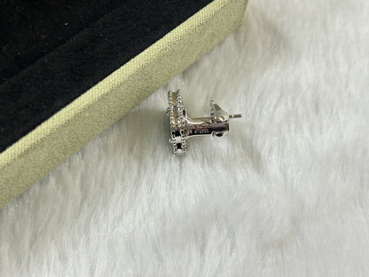 [Max Jewelry ]CLOVER PIETERSITE MEDIUM STUD EARRINGS