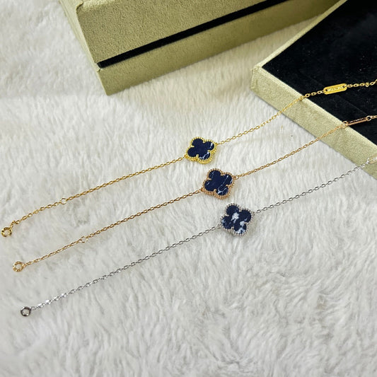 [Max Jewelry ]CLOVER 1 MOTIF PIETERSITE BRACELET