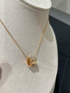 [Plus&Max]LIENS EVIDENCE DIAMOND PAVED NECKLACE