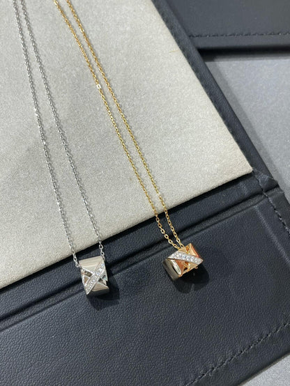 [Max Jewelry ]LIENS EVIDENCE DIAMOND NECKLACE
