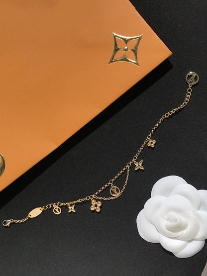 [Max Jewelry ]BLOOMING PINK GOLD MOP BRACELET