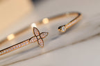 [Plus&Max]IDYLLE GOLD OPEN BRACELET DIAMOND PAVED