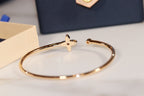 [Plus&Max]IDYLLE GOLD OPEN BRACELET DIAMOND PAVED