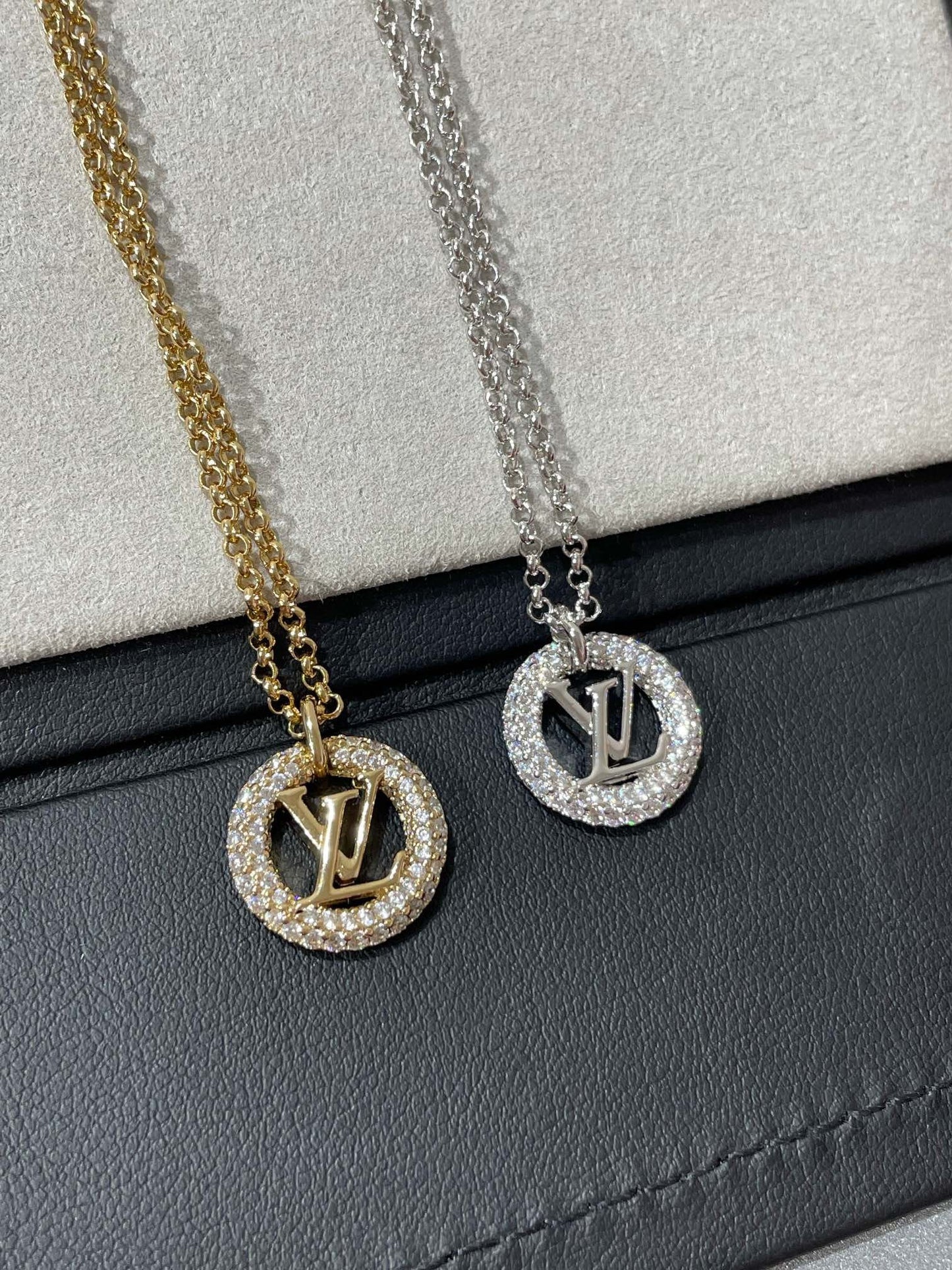 [Max Jewelry ]BY NIGHT DIAMOND PAVED NECKLACE