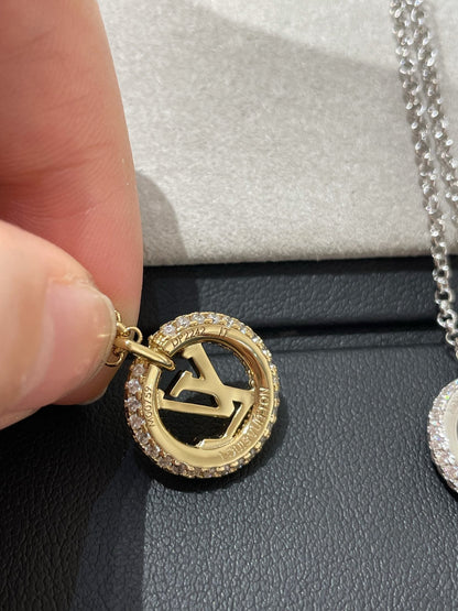 [Max Jewelry ]BY NIGHT DIAMOND PAVED NECKLACE