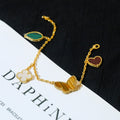 [Plus&Max]LUCKY SPRING 5 MOTIF GOLD BRACELET