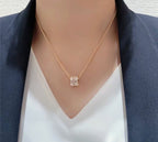 [Plus&Max]BEE LOVE DIAMOND PAVED 3 ROW NECKLACE