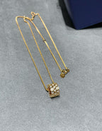 [Plus&Max]BEE LOVE DIAMOND PAVED 3 ROW NECKLACE