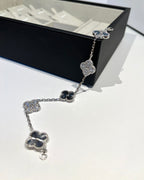 [Plus&Max]LUCKY CLOVER 5-MOTIF BRACELET - LASER COLLECTION