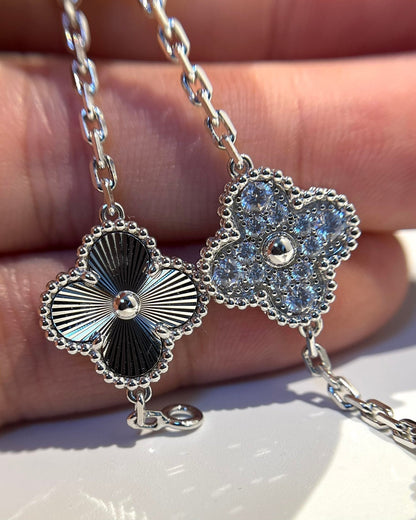 [Max Jewelry ] CLOVER 5 MOTIF LASER BRACELET COLLECTION
