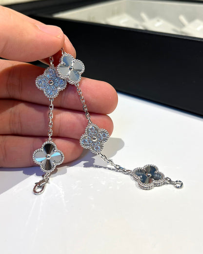 [Max Jewelry ] CLOVER 5 MOTIF LASER BRACELET COLLECTION