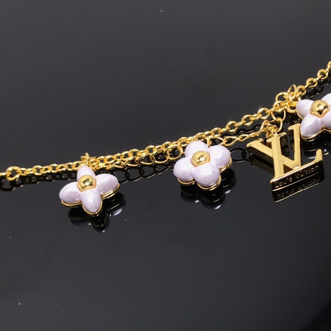 [Max Jewelry ]LOGO 6 MOTIF STAR AND SUN GOLD BRACELET