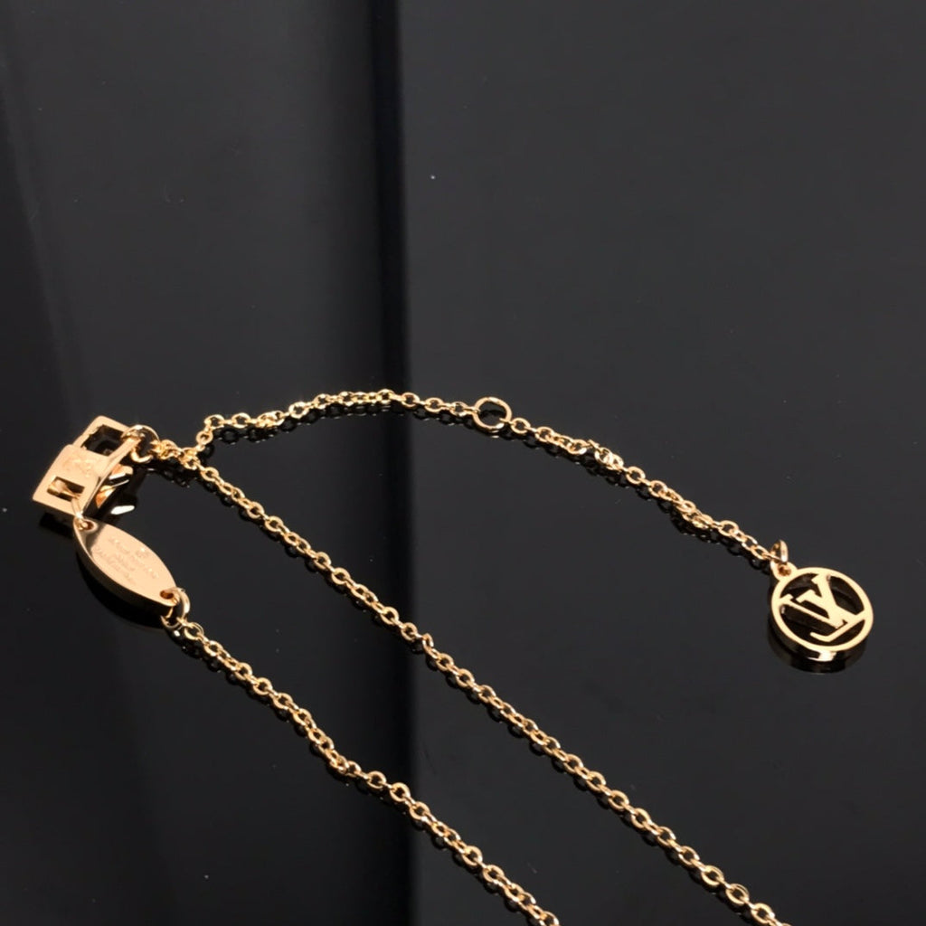 [Plus&Max]COLOR BLOSSOM PINK MOP SUN GOLD NECKLACE
