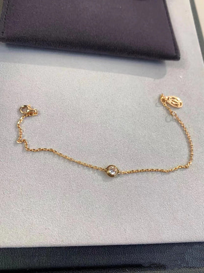 [Max Jewelry ]DAMOUR DIAMOND LINK BRACELET