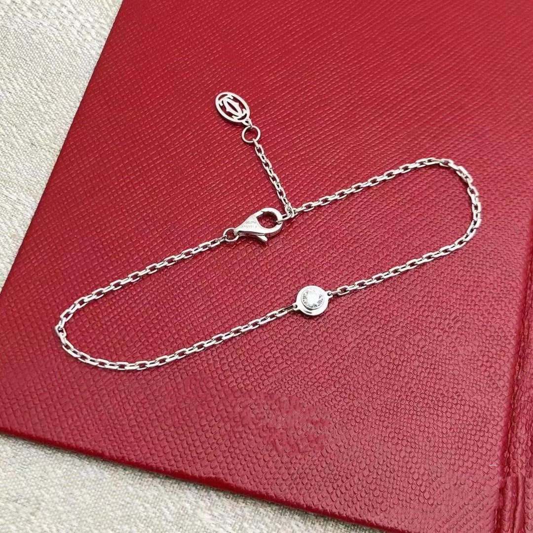 [Max Jewelry ]DAMOUR DIAMOND LINK BRACELET