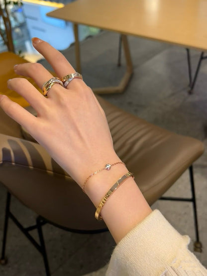 [Max Jewelry ]DAMOUR DIAMOND LINK BRACELET