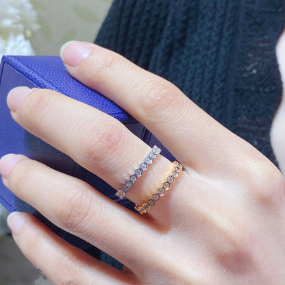 [Max Jewelry ]BEE LOVE DIAMOND PAVED SMALL RING