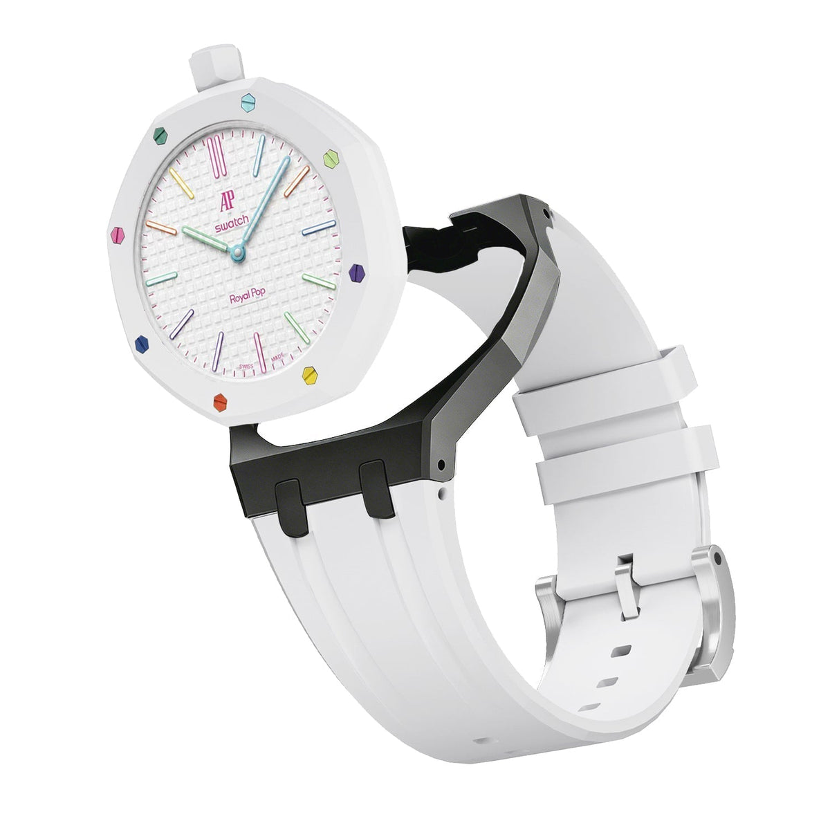 [Plus&Max]Royal Oak Pop Exclusive Bioceramic Case & Silicone Strap Mix Color