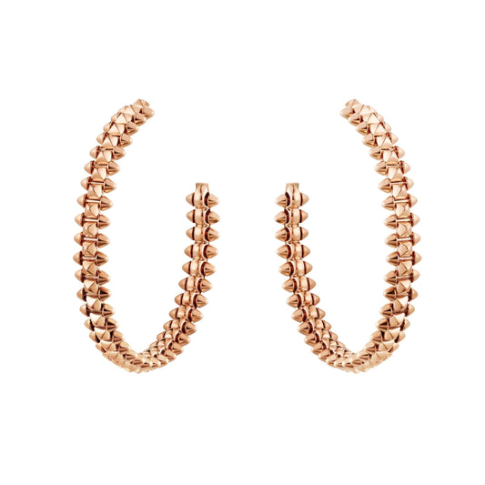 [Max Jewelry ]CLASH LARGE HOOP EARRINGS