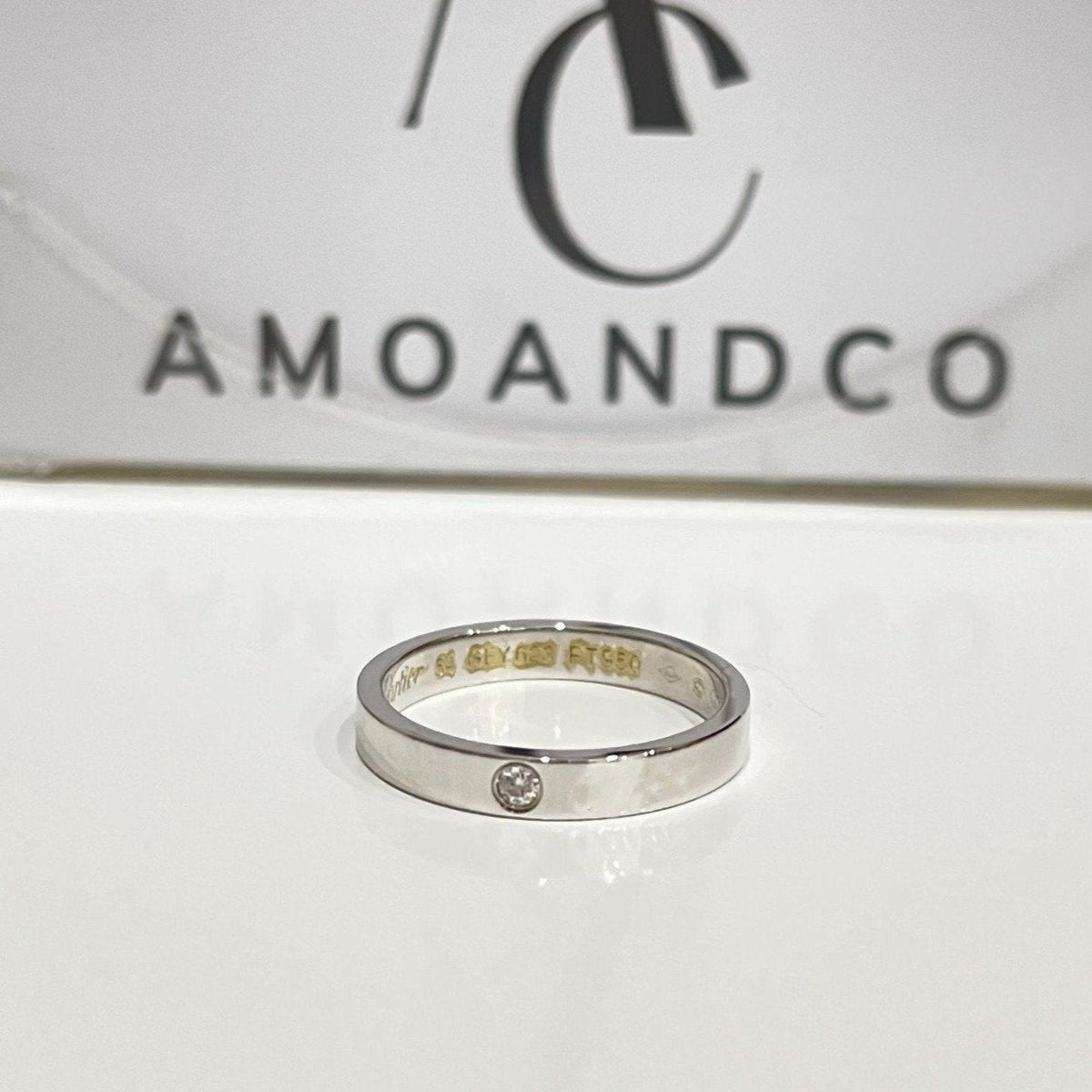 [Plus&Max]LOVE RING 4MM 1 DIAMOND