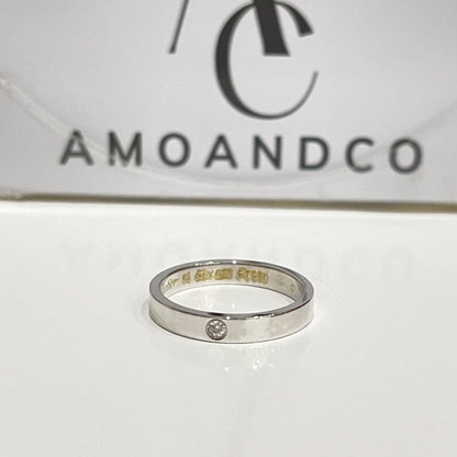 [Max Jewelry ]LOVE RING 4MM 1 DIAMOND