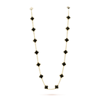 [Plus&Max]CLOVER 20 MOTIFS ONYX NECKLACE