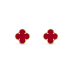 [Plus&Max]CLOVER MEDIUM 1 MOTIFS CARNELIAN  EARRINGS