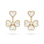 [Plus&Max]CLOVER SWEET WHITE MOP EARRINGS