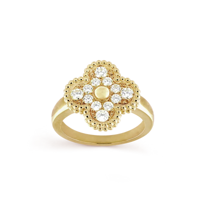 [Max Jewelry ]CLOVER DIAMOND RING