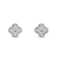 [Plus&Max]CLOVER MINI DIAMOND STUD EARRINGS