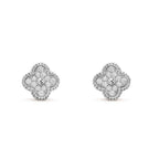 [Plus&Max]CLOVER MINI DIAMOND STUD EARRINGS