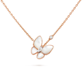 [Plus&Max]BUTTERFLY MOP DIAMOND NECKLACE