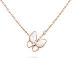 [Plus&Max]BUTTERFLY MOP DIAMOND NECKLACE
